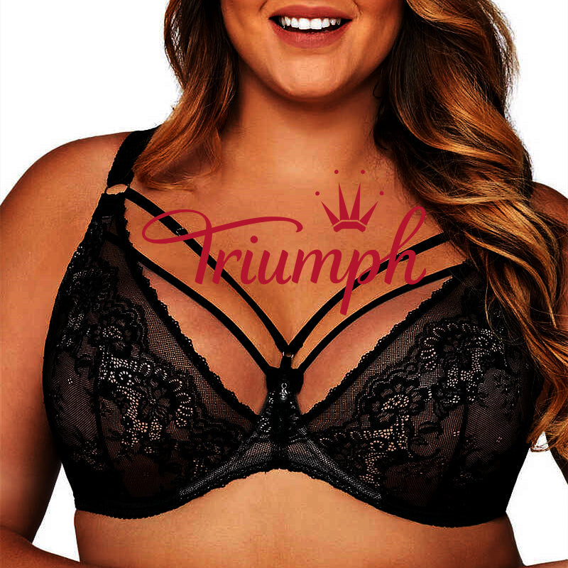 Triumph® – Confezione da 4💖50% di sconto✨Reggiseno taglie forti con spalline regolabili in pizzo