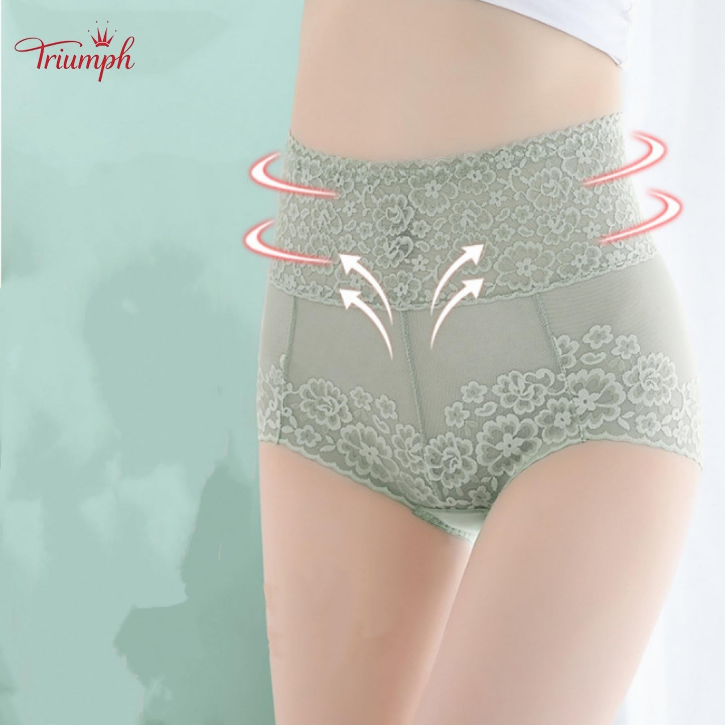Triumph - Confezione da 4 mutandine sexy in pizzo, pizzo popolare, spedizione gratuita, 40-120 kg