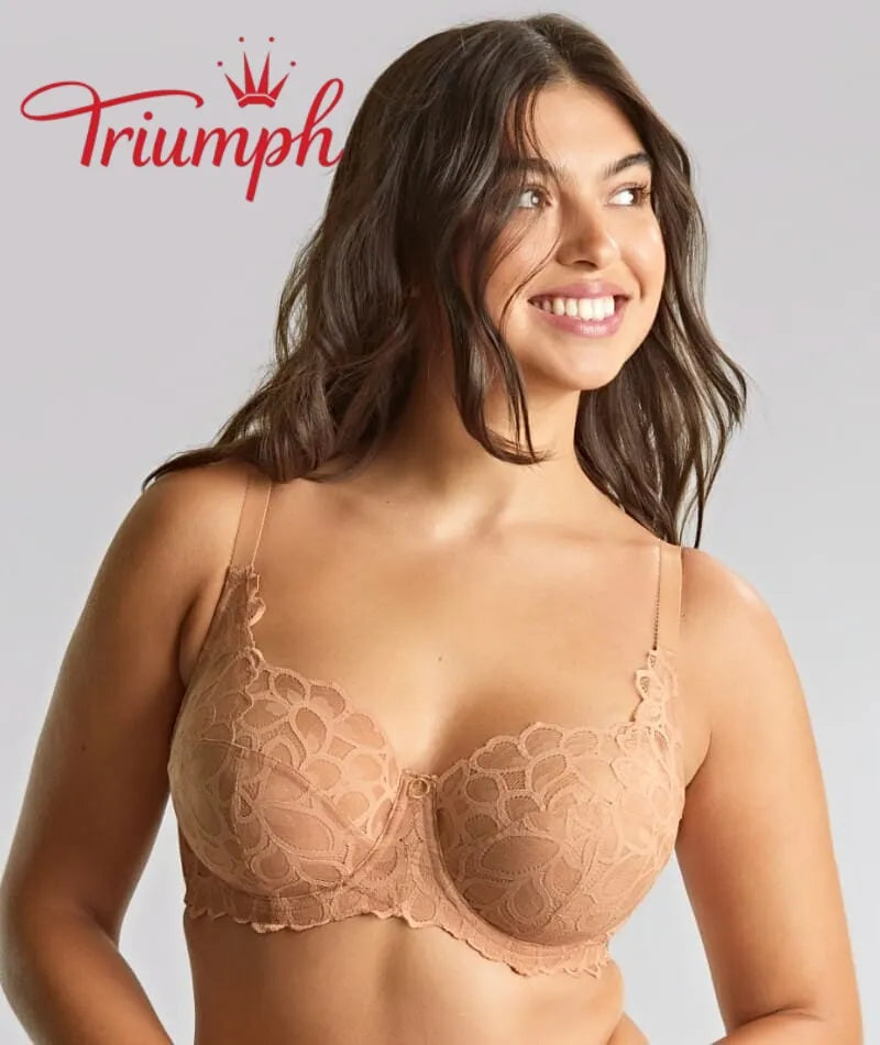 Triumph - (4 pezzi) Reggiseno coppa piena con pizzo ricamato