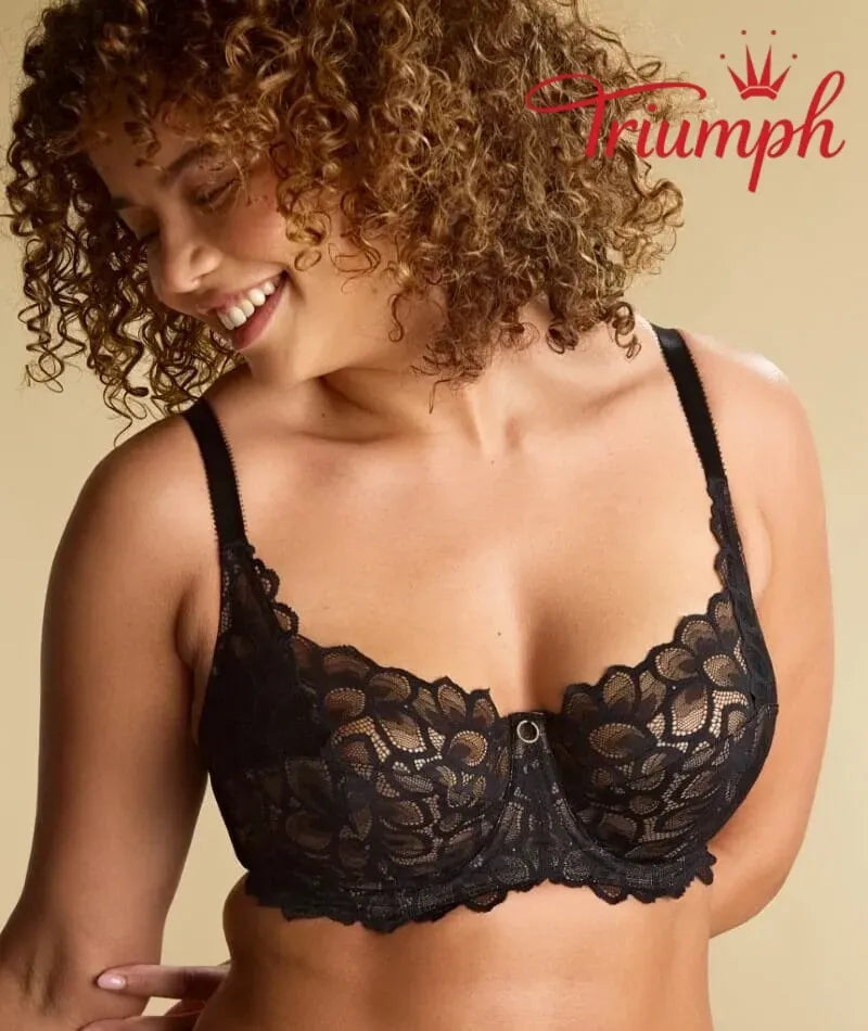 Triumph - (4 pezzi) Reggiseno coppa piena con pizzo ricamato
