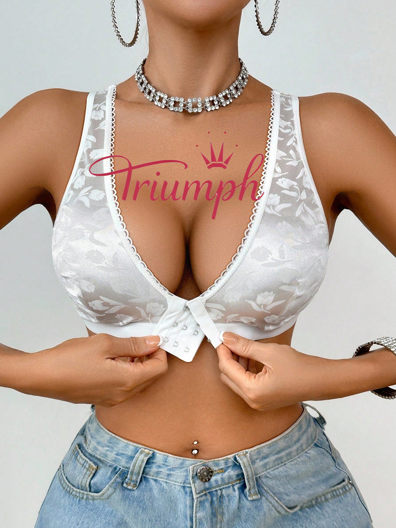 Triumph® (confezione da 4) 💝 Sconto del 70% 💝 Reggiseno comodo per taglie forti con spacco frontale [65A-120H]