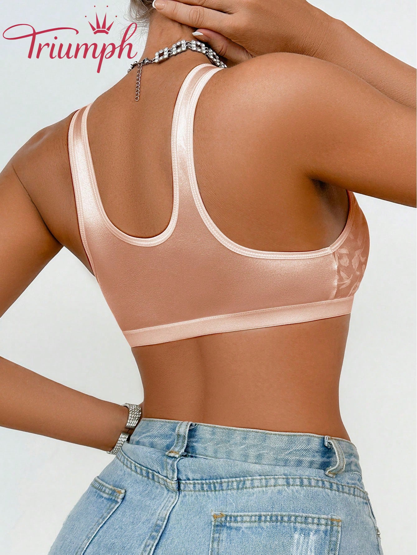 Triumph® (confezione da 4) 💝 Sconto del 70% 💝 Reggiseno comodo per taglie forti con spacco frontale [65A-120H]