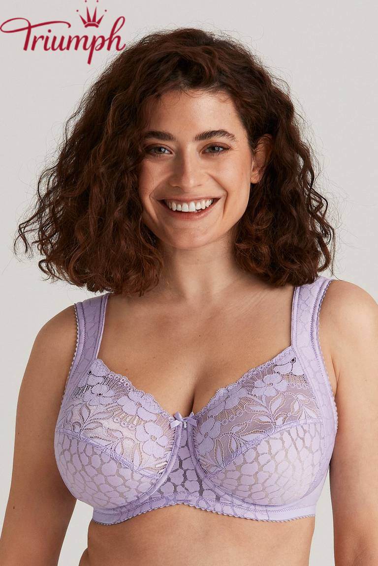 Triumph - Set 4 pezzi 🔥 Reggiseno in jacquard e pizzo