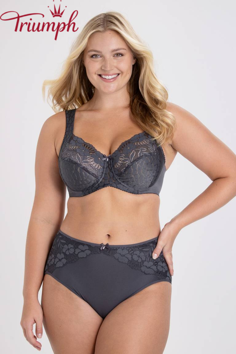 Triumph - Set 4 pezzi 🔥 Reggiseno in jacquard e pizzo