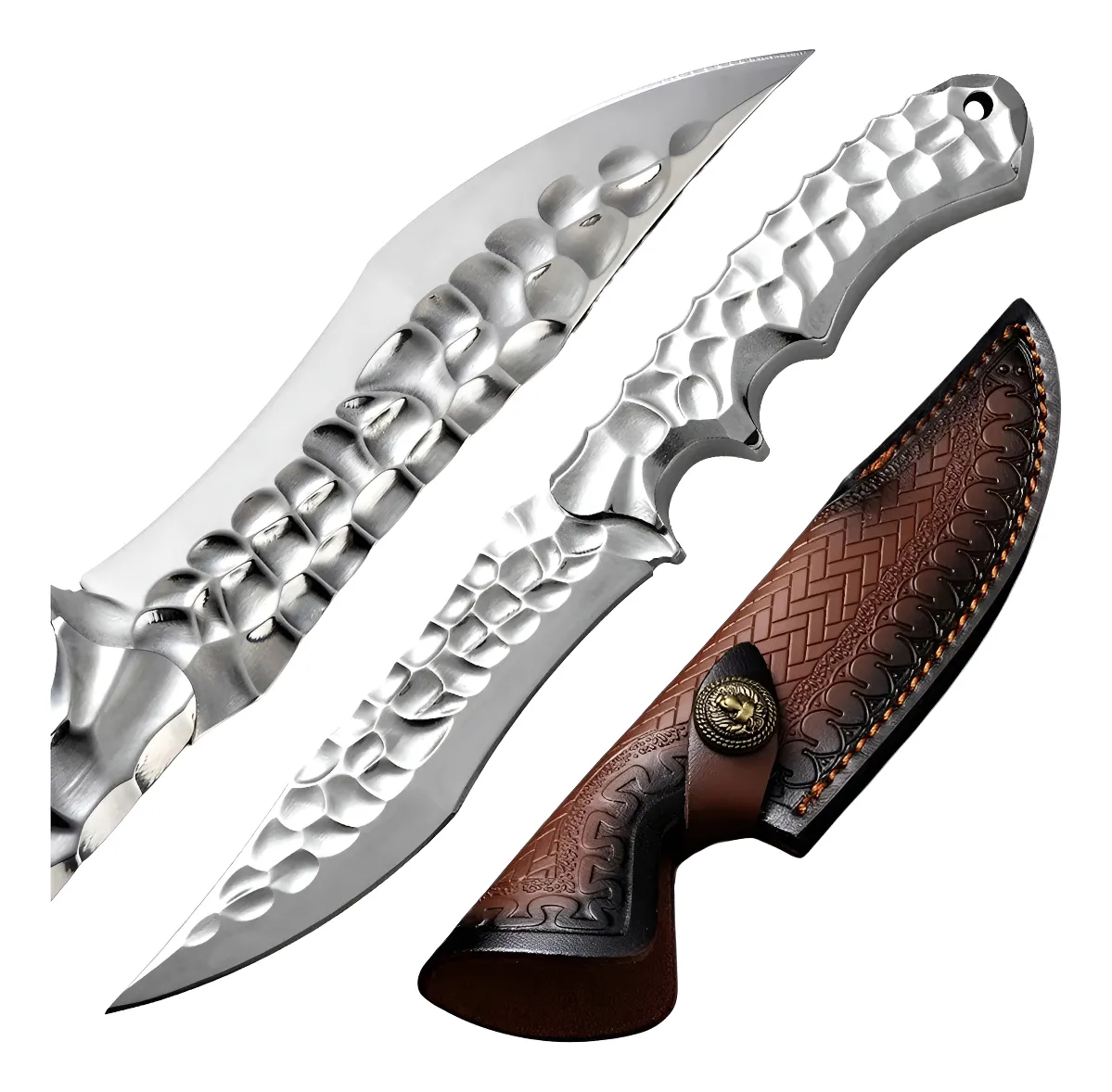 Frostfang Draconite Edge: coltello da caccia VG10
