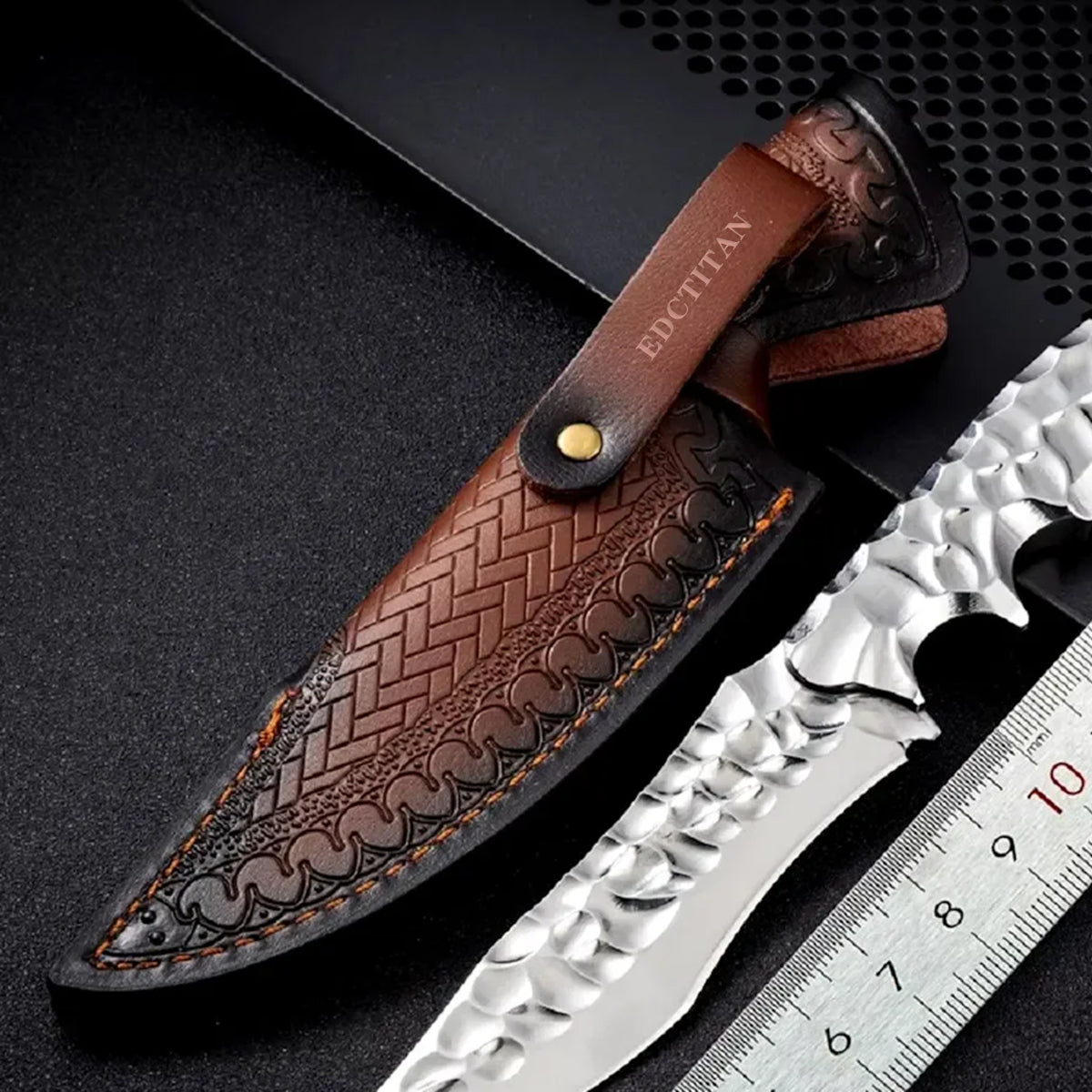 Frostfang Draconite Edge: coltello da caccia VG10