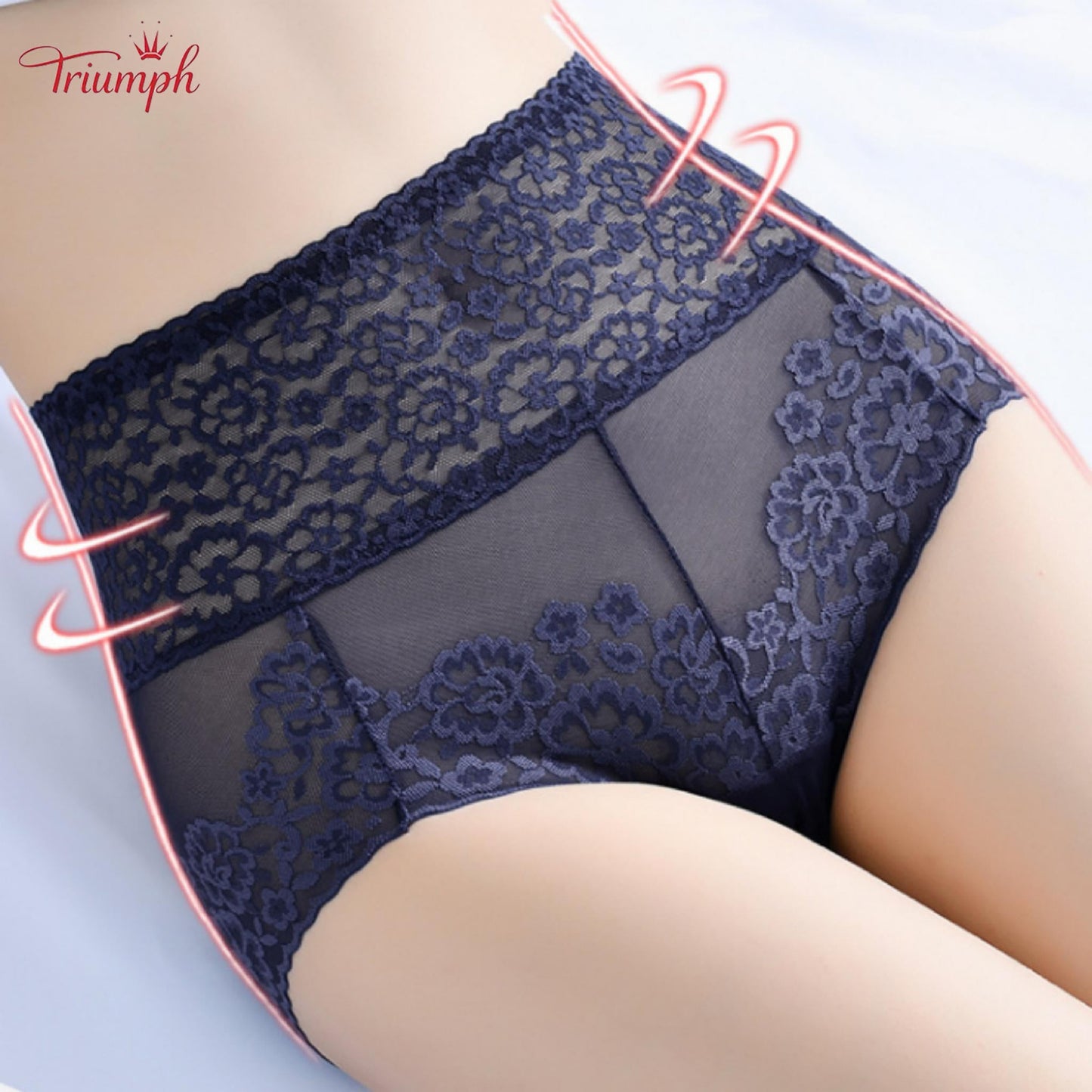 Triumph - Confezione da 4 mutandine sexy in pizzo, pizzo popolare, spedizione gratuita, 40-120 kg