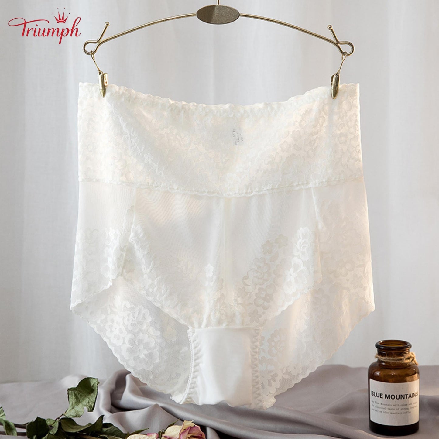 Triumph - Confezione da 4 mutandine sexy in pizzo, pizzo popolare, spedizione gratuita, 40-120 kg