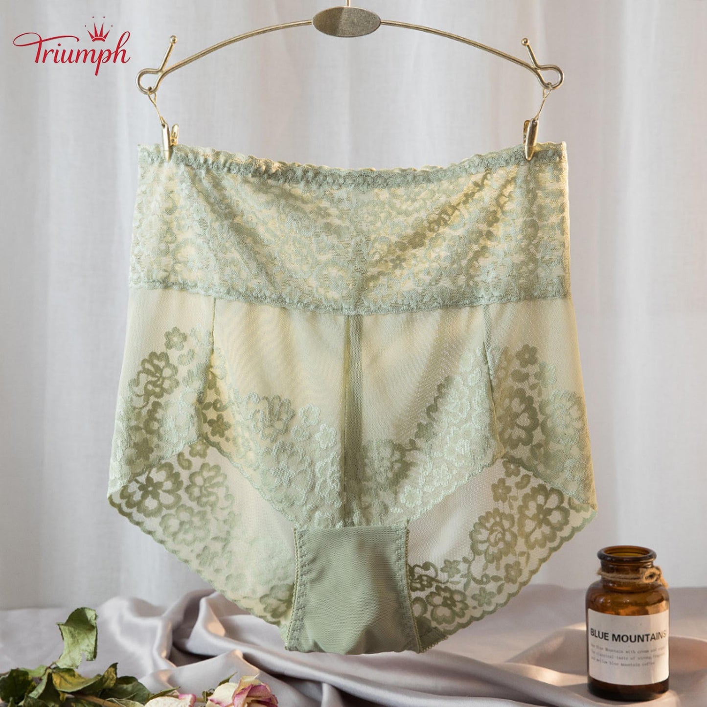 Triumph - Confezione da 4 mutandine sexy in pizzo, pizzo popolare, spedizione gratuita, 40-120 kg