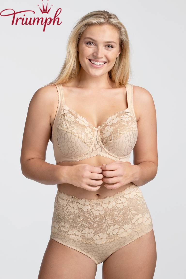 Triumph - Set 4 pezzi 🔥 Reggiseno in jacquard e pizzo