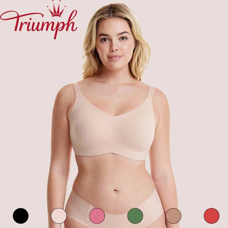 Triumph (3 pezzi). Reggiseno senza cuciture in lattice naturale