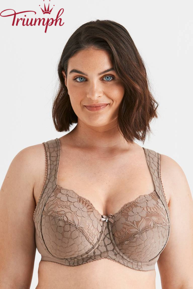 Triumph - Set 4 pezzi 🔥 Reggiseno in jacquard e pizzo