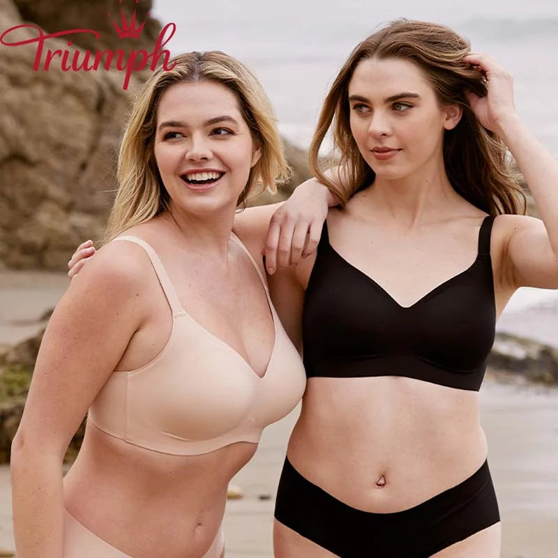 Triumph (3 pezzi). Reggiseno senza cuciture in lattice naturale