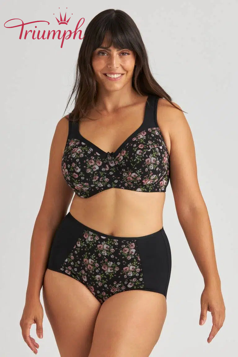 Triumph® 4 pezzi 💖50% di sconto✨🔥 Reggiseno in cotone taglie forti con stampa floreale [65A-120H]