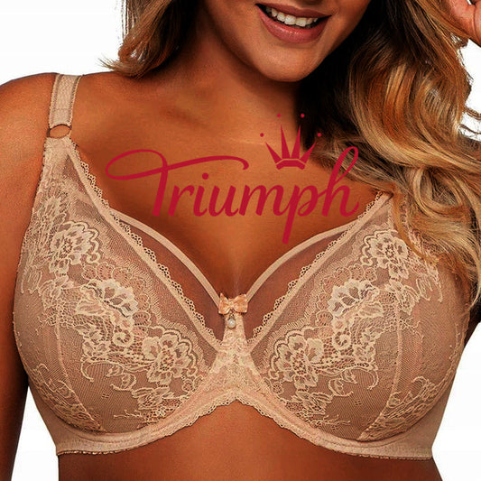 Triumph® – Confezione da 4💖50% di sconto✨Reggiseno taglie forti con spalline regolabili in pizzo