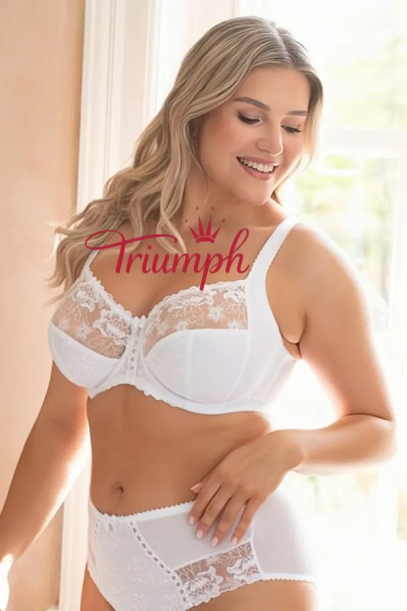 Triumph – Reggiseno in pizzo ricamato 4 pezzi "Sofia" con supporto laterale