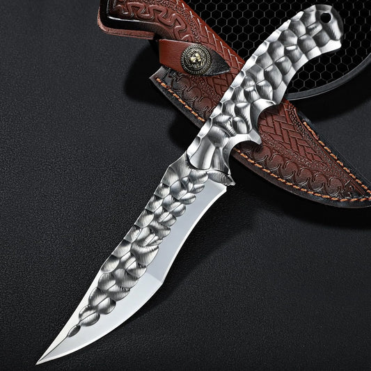 Frostfang Draconite Edge: coltello da caccia VG10