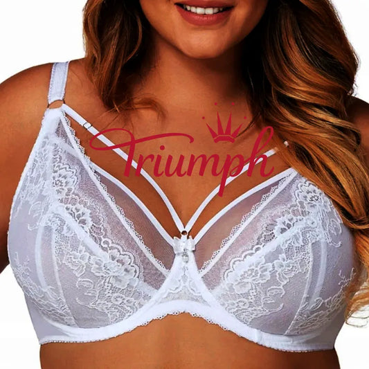 Triumph® – Confezione da 4💖50% di sconto✨Reggiseno taglie forti con spalline regolabili in pizzo