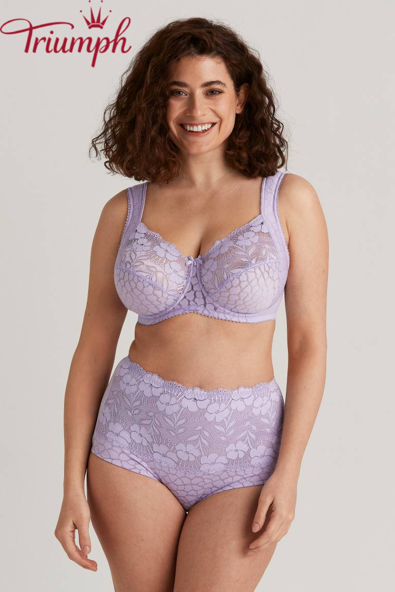 Triumph - Set 4 pezzi 🔥 Reggiseno in jacquard e pizzo