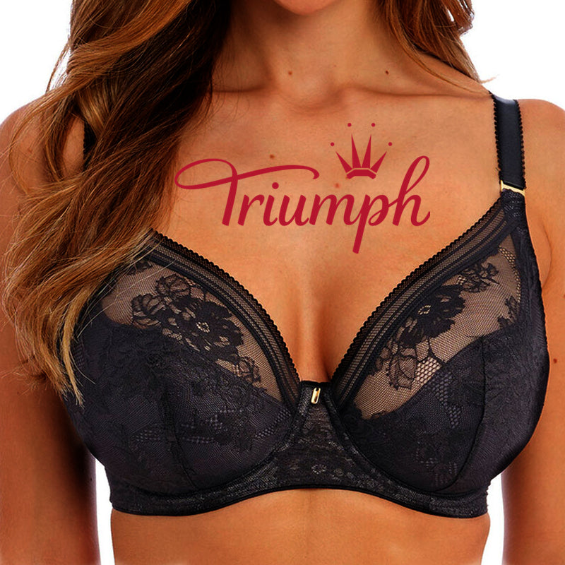 Triumph® Reggiseni - Confezione da 4 💖 Sconto del 50% ✨Reggiseno in pizzo ricamato a mano con scollo a V profondo per taglie forti [65A-120H]