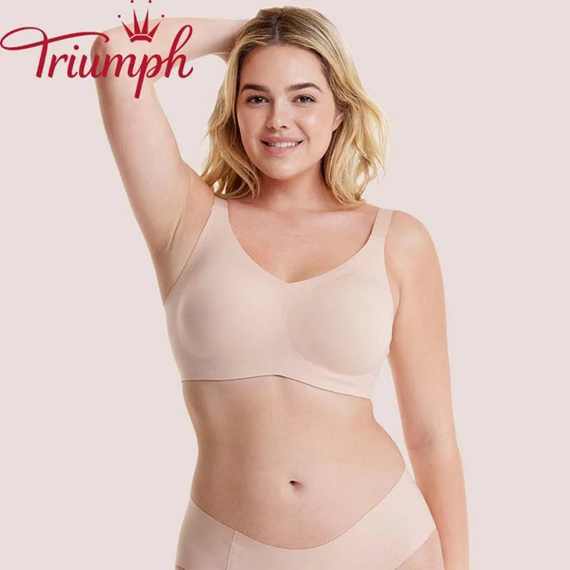 Triumph (3 pezzi). Reggiseno senza cuciture in lattice naturale