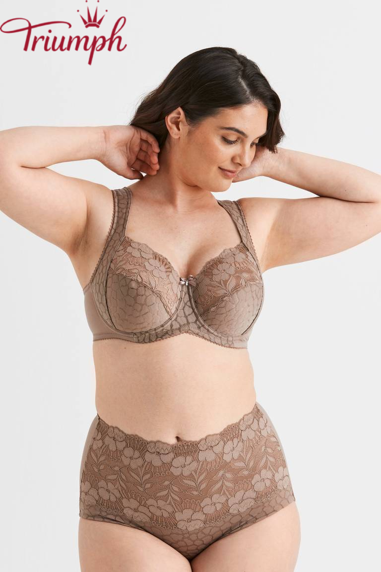 Triumph - Set 4 pezzi 🔥 Reggiseno in jacquard e pizzo