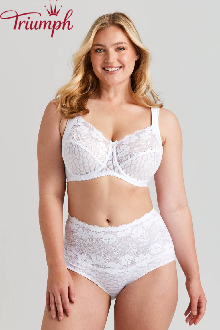 Triumph - Set 4 pezzi 🔥 Reggiseno in jacquard e pizzo