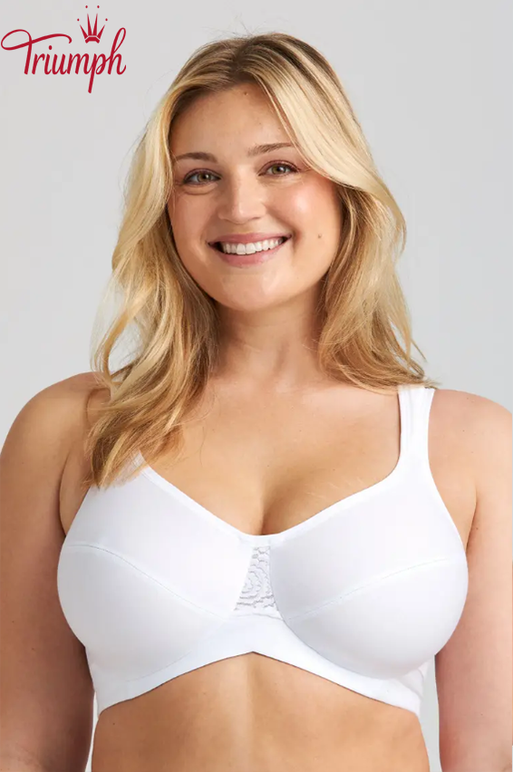 Triumph - (4 pezzi) reggiseno in cotone con supporto