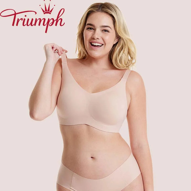 Triumph (3 pezzi). Reggiseno senza cuciture in lattice naturale
